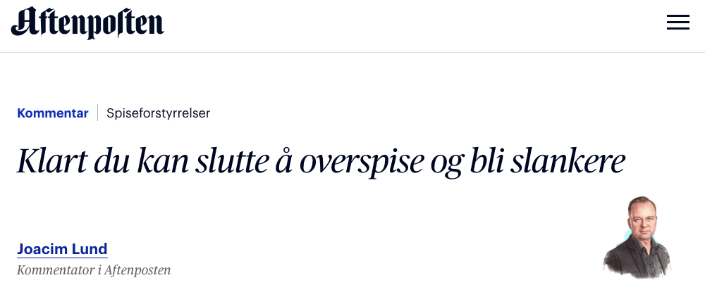 Faksimile fra Aftenposten